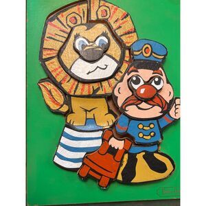 2 VTG rainbow crafts wooden Infant/ Toddler puzzles